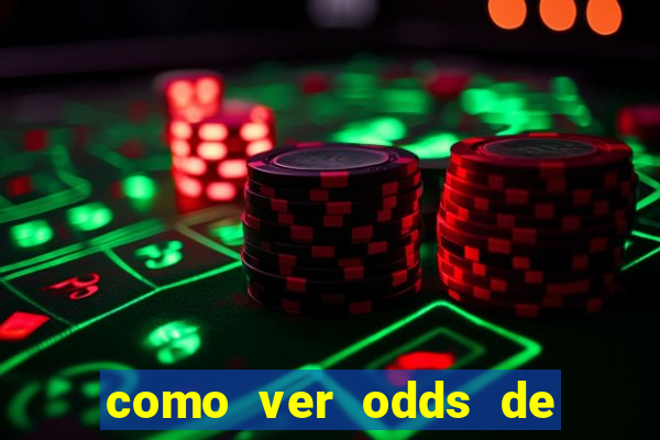 como ver odds de jogos passados